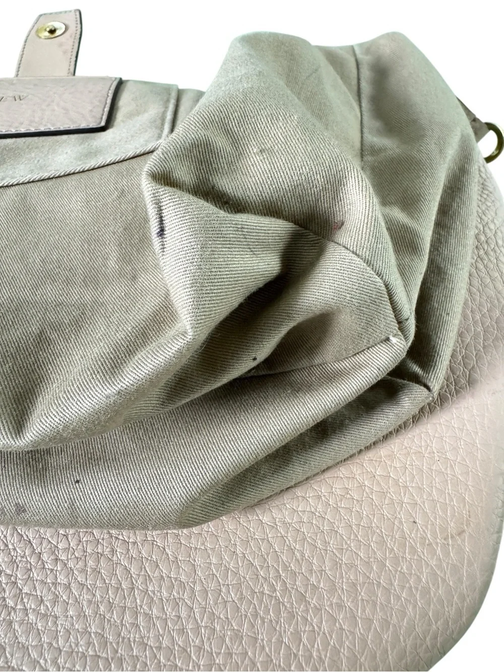 J. Crew Signet Leather Hobo Bag #H3879 Cream, everyday, career, italian leather